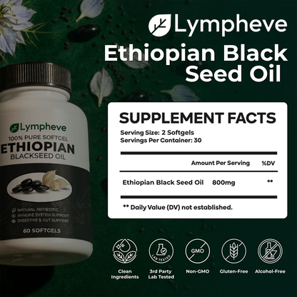 Ethiopian Black Seed Oil Softgels